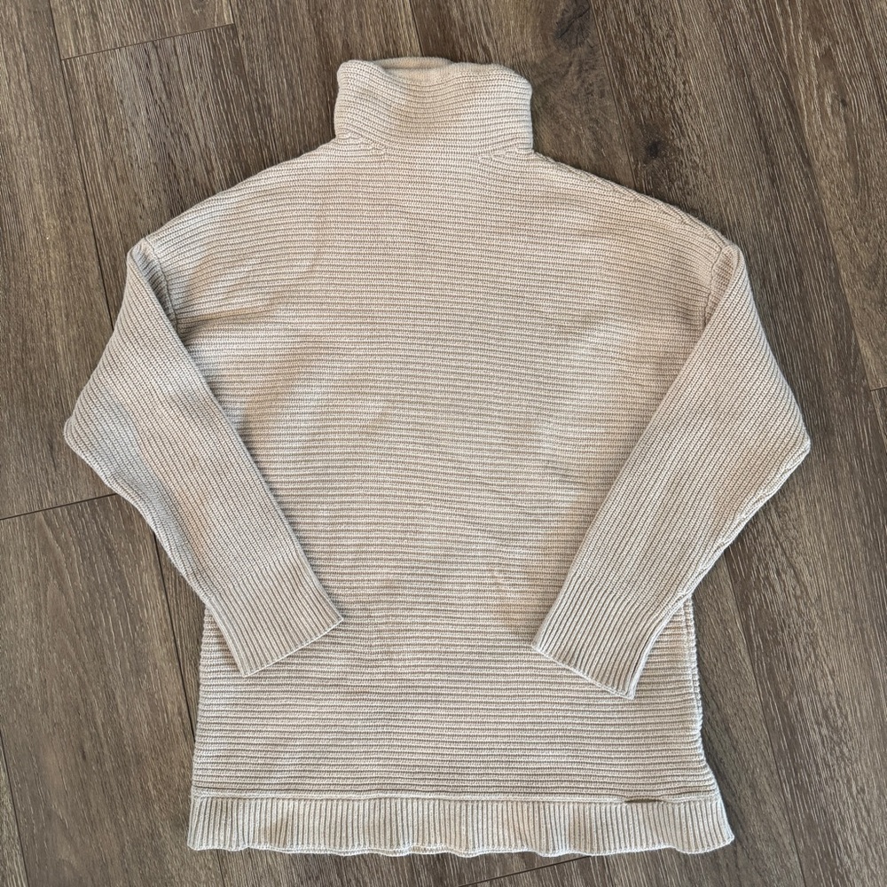 Michael Kors Beige Women’s Turtleneck Sweater, Size L
